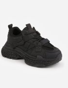 marquiiz Sneakers pe talpă groasă cu embosări și aplicație în formă de inimă Farina Negri