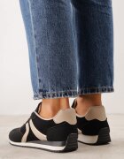 marquiiz Sneakers sport din imitație de piele întoarsă cu inserții geometrice Shanoom Negri