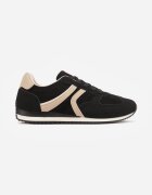 marquiiz Sneakers sport din imitație de piele întoarsă cu inserții geometrice Shanoom Negri
