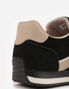 marquiiz Sneakers sport din imitație de piele întoarsă cu inserții geometrice Shanoom Negri
