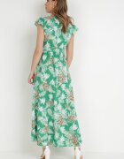 may moda Rochie Verde cu curea Myranie