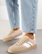 mellisa Sneakers bej închis Tip Tenisi Iconici pe Talpă Semitransparentă Ulinera