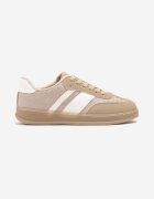 mellisa Sneakers bej închis Tip Tenisi Iconici pe Talpă Semitransparentă Ulinera