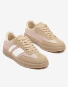 mellisa Sneakers bej închis Tip Tenisi Iconici pe Talpă Semitransparentă Ulinera