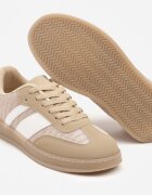 mellisa Sneakers bej închis Tip Tenisi Iconici pe Talpă Semitransparentă Ulinera