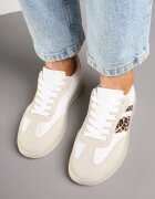 mellisa Sneakerși bej cu imprimeu leopard Tip teniși iconici pe talpă semitransparentă Ulinera