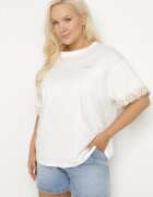 melya by melody Bluză Albă De Bumbac Decorată Cu Broderii Lizandra