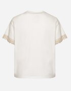 melya by melody Bluză Albă De Bumbac Decorată Cu Broderii Lizandra