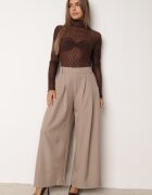 melya by melody Bluză din material transparent de dantelă cu model geometric Arabelle Maro
