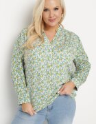 melya by melody Bluză Verde deschis din Viscoză cu flori Edilitia