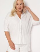 melya by melody Cămașă Albă De bumbac cu Mânecă Scurtă Tinalyni