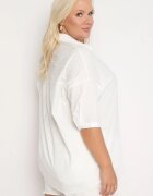 melya by melody Cămașă Albă De bumbac cu Mânecă Scurtă Tinalyni