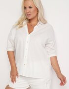 melya by melody Cămașă Albă De bumbac cu Mânecă Scurtă Tinalyni