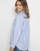 melya by melody Cămașă Albastră Deschisă în Dungi Decorată cu Broderie Denelle