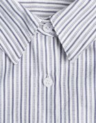 melya by melody Cămașă Albastră din Bumbac în Dungi Decorată cu Broderie Inimă Sewriva