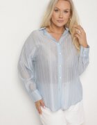 melya by melody Cămașă Albastru deschis cu croială Oversize Dolamana