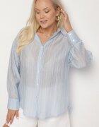 melya by melody Cămașă Albastru deschis cu croială Oversize Dolamana