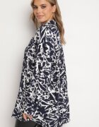 melya by melody Cămașă bleumarin din viscoză cu in decorată cu imprimeu geometric Emirelae