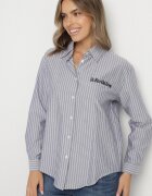 melya by melody Cămașă Bleumarin în Dungi Decorată cu Broderie Denelle