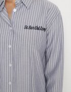 melya by melody Cămașă Bleumarin în Dungi Decorată cu Broderie Denelle