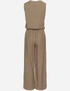 melya by melody Costum Verde din Viscoză Pantaloni și Vestă Sorveia