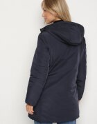 melya by melody Geacă bleumarin matlasată reversibilă cu glugă Alarrise