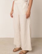 melya by melody Pantaloni Bej Largi cu elastic în talie cu in Araniells