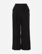 melya by melody Pantaloni casual structurali largi cu talie înaltă Sofede Negri