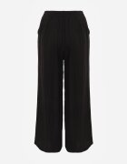 melya by melody Pantaloni casual structurali largi cu talie înaltă Sofede Negri