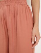 melya by melody Pantaloni Larghi Portocalii cu Vâscoză și Talie Înaltă și Elastic în Talie Kelevevia