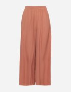 melya by melody Pantaloni Larghi Portocalii cu Vâscoză și Talie Înaltă și Elastic în Talie Kelevevia