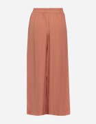 melya by melody Pantaloni Larghi Portocalii cu Vâscoză și Talie Înaltă și Elastic în Talie Kelevevia