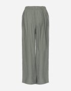 melya by melody Pantaloni Largi Verde Închis din Viscoză cu Buzunare Rowalle