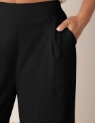 melya by melody Pantaloni negri largi cu elastic în talie cu in Araniells
