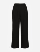 melya by melody Pantaloni negri largi cu elastic în talie cu in Araniells