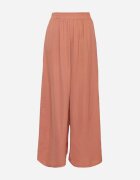 melya by melody Pantaloni portocalii din viscoză și talie înaltă și elastic în talie Kelevevia