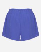 melya by melody Pantaloni scurți Granat cu elastic în talie și talie înaltă Givata