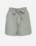 melya by melody Pantaloni scurți Verde Din bumbac cu elastic în talie și dungi laterale Fotina