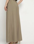 melya by melody Pantaloni Verzi din Viscoză cu croială largă Mevorine
