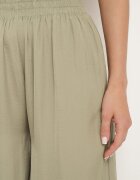 melya by melody Pantaloni Verzi Larghi din viscoză cu talie înaltă și elastic în talie Kelevevia