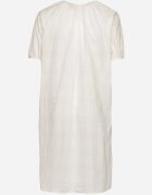 melya by melody Rochie Albă de bumbac Oversize cu legătură la gât Tolanea