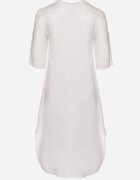 melya by melody Rochie Albă din Vâscoză și In Croi drept Asimetrică Toliria