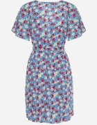 melya by melody Rochie Albastră Cloș cu elastic în talie cu centură suplimentară Ellandera