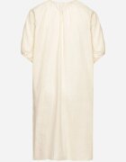 melya by melody Rochie Bej din Bumbac Oversize cu legătură la gât Tolanea