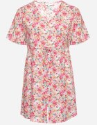 melya by melody Rochie Cămașă Fucsia cu Viscoză Decorată cu Legătură Edirilira