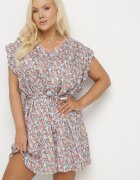 melya by melody Rochie roșie din Vâscoză cu Flori cu Curea și Broderii Nelindia