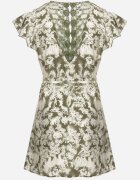 melya by melody Rochie Verde din Viscoză și In Tip Cutie cu Legare în Talie cu Model Abstract Toleira