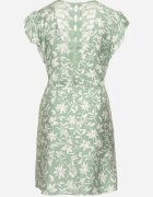 melya by melody Rochie Verde Legată cu Centură în Talie cu Dantelă Tolamira