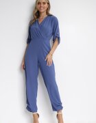 melya by melody Salopetă Lungă Bleumarin cu Decolteu Petrecut Lauretia