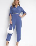 melya by melody Salopetă Lungă Bleumarin cu Decolteu Petrecut Lauretia